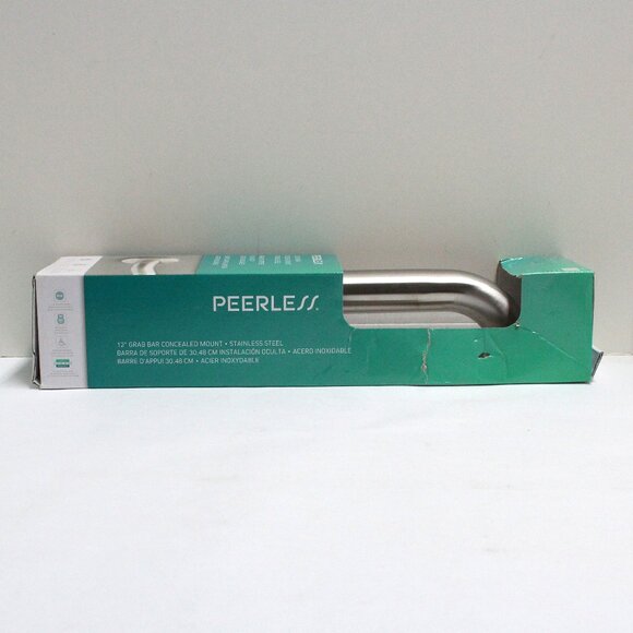 Peerless 12 Inch Stainless Steel Concealed Mount Grab Bar - New In Box - Picture 6 of 12